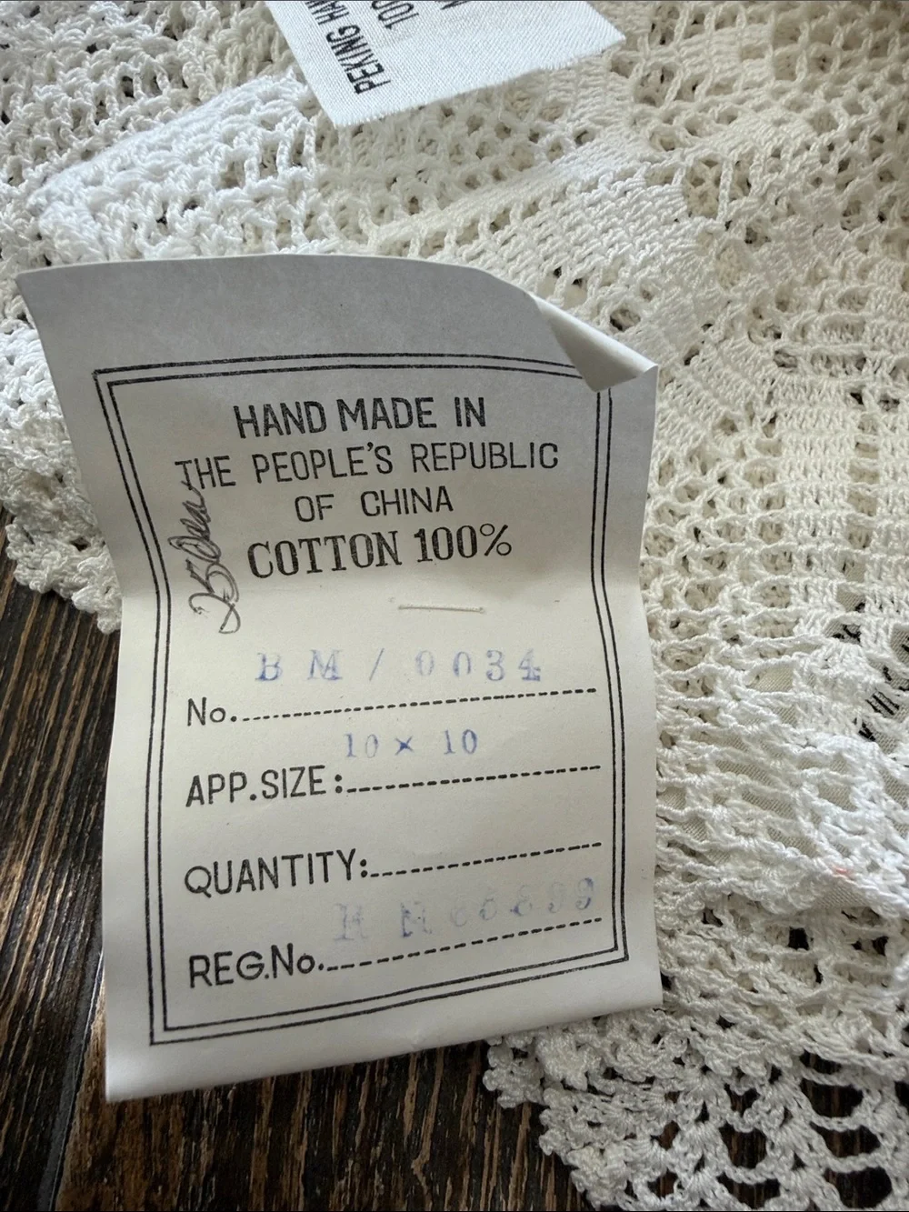 VTG Classic White Crochet Doilies - Set of 15 Handcrafted 100% Cotton Cottage